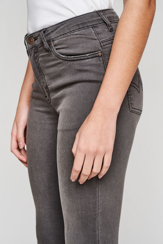 Grey Solid Straight Bottom, Grey, image 3
